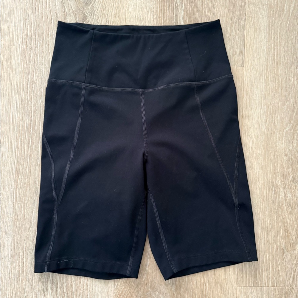 Girlfriend Collective Black High-Rise Shorts‎ Small Excellent Condition